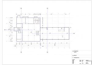 Digitalisierung anhand bestehender Lichtpausen.