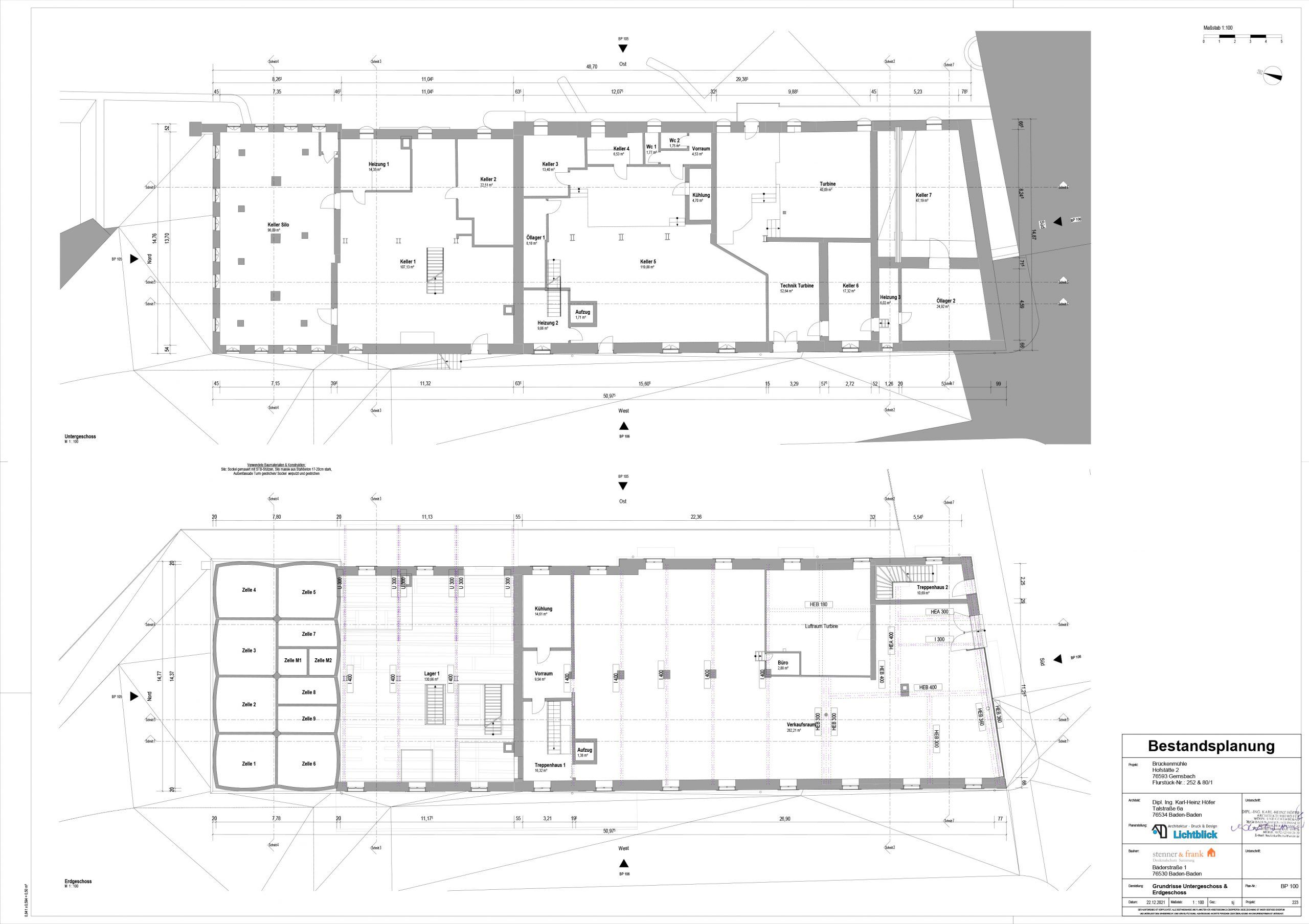Gebäudesanierung Brückenmühle Bestandsaufnahme