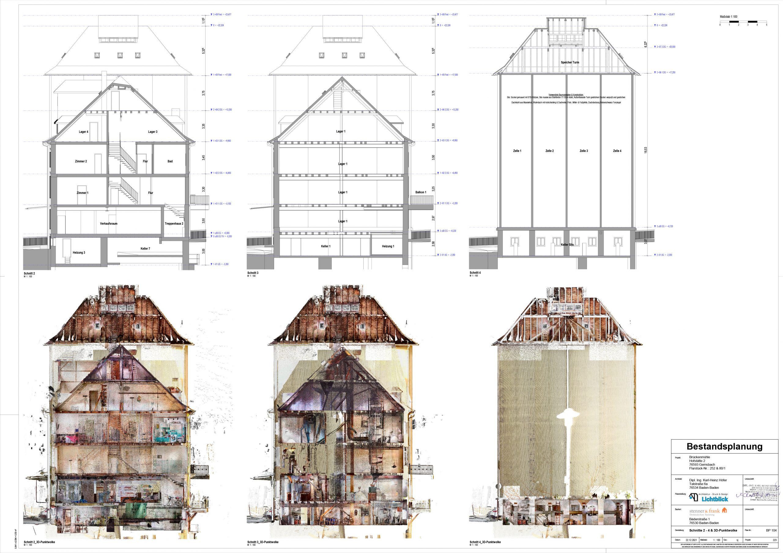 Gebäudesanierung Brückenmühle Bestandsaufnahme