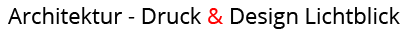 Logo Architektur – Druck & Design Lichtblick
