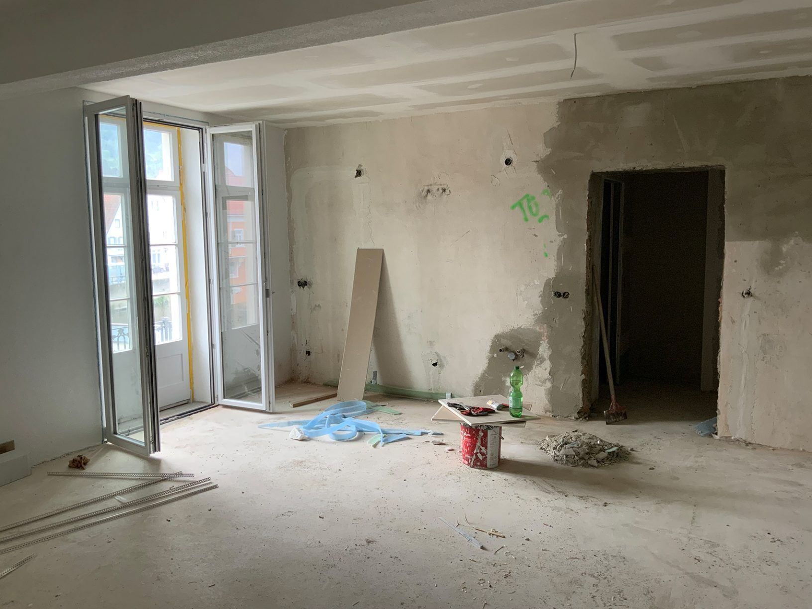 Gebäudesanierung Brückenmühle Baufortschritt Denkmalgeschützte Gebäudesanierung Brückenmühle Gernsbach -
Baufortschritt 2