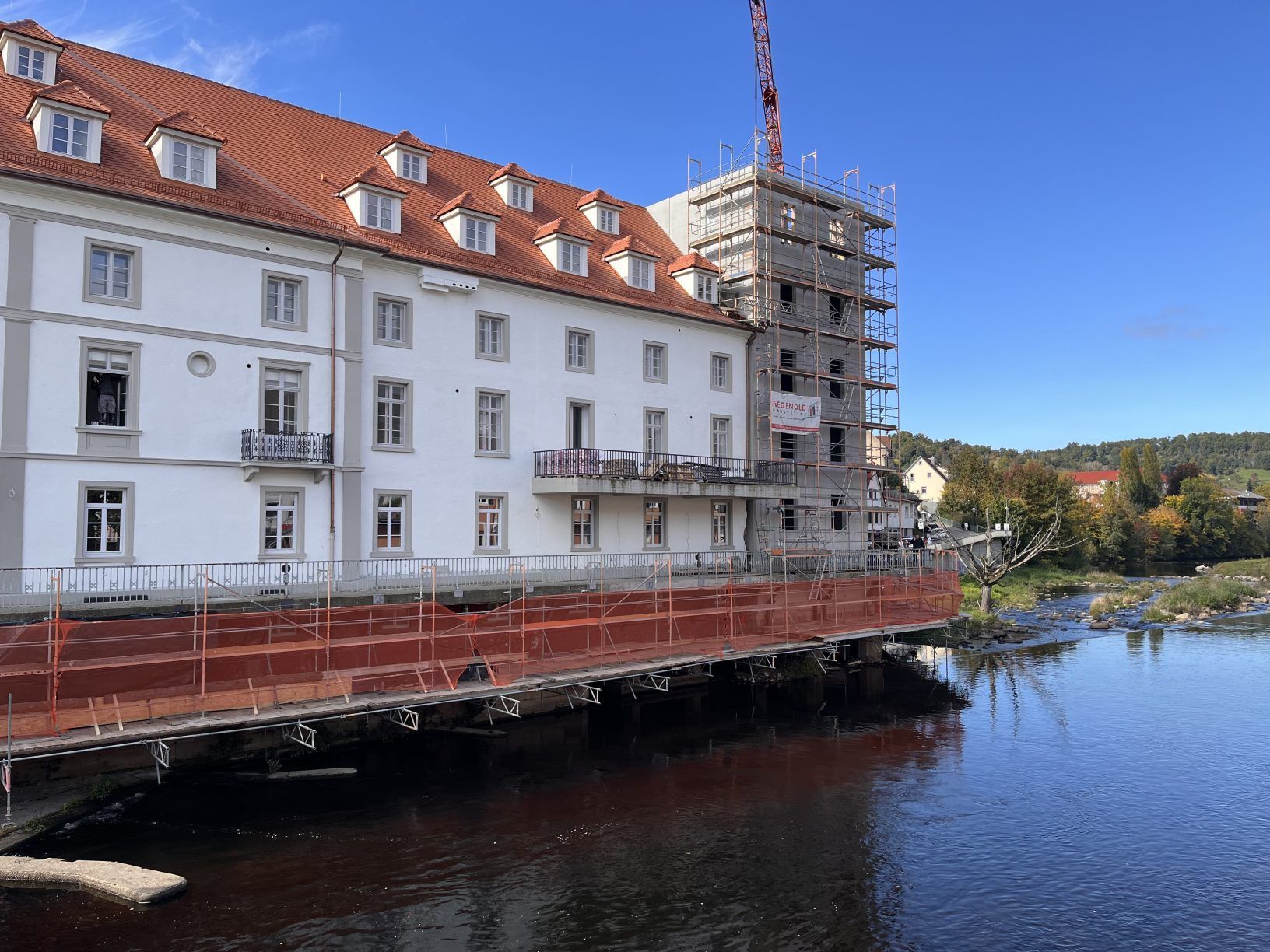 Gebäudesanierung Brückenmühle Baufortschritt Denkmalgeschützte Gebäudesanierung Brückenmühle Gernsbach - Baufortschritt